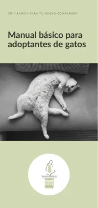 Portada del manual básico para adoptantes de gatos